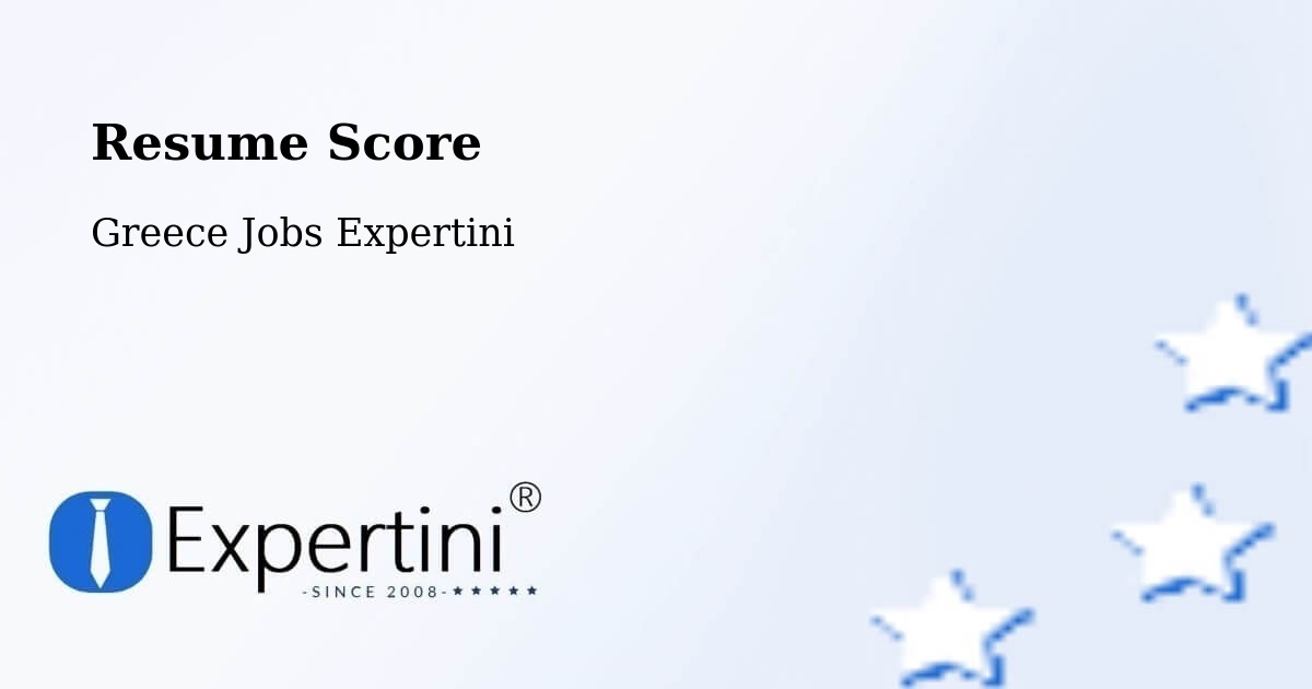 Resume Score & Job Description Match Tool – Ialysós - Greece Jobs Expertini